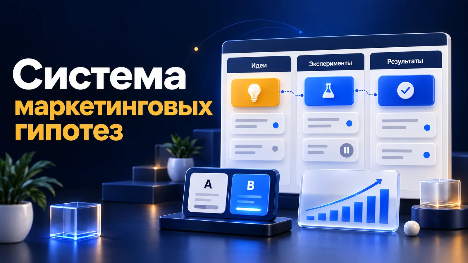 Система маркетинговых гипотез: доска идей, A/B-тесты и результаты экспериментов